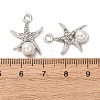 Alloy & ABS Imitation Pearl & Rhinestone Pendants FIND-K030-18E-P-3