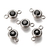 304 Stainless Steel Rhinestone Links Connectors LS-STAS-P237-17P-03-1