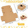 Square Hollow Out Heart Kraft Paper Storage Gift Boxes CON-WH0095-66A-2