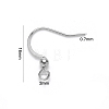 Tarnish Resistant 304 Stainless Steel French Earring Hooks X-STAS-S111-004-3