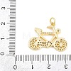 Brass Micro Pave Cubic Zirconia Pendants KK-F938-39G-03-3