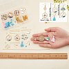 DIY Fan Bird Flower Dangle Earring Making Kit DIY-SC0020-40-3