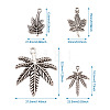 Tibetan Style Alloy Pendants TIBEP-PJ0001-02AS-11