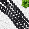 5 Strands Natural Lava Rock Round Beads Strands G-LT0001-02C-02-6