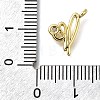 Brass Micro Pave Cubic Zirconia Pendants KK-B132-12G-K-3