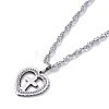 304 Stainless Steel Singapore Chain Necklaces NJEW-C042-11P-2