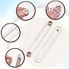 4Pcs 304 Stainless Steel & Brass Brooches JEWB-CP00001-6