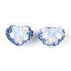 Heart Shape Polymer Clay Pave Rhinestone Beads RB-T018-03F-1