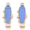 Alloy Enamel Pendants FIND-C037-16G-02-1-2