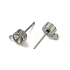 Non-Tarnish 201 Stainless Steel Stud Earring Settings LS-X-STAS-S041-08-2