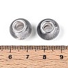 Transparent Resin Rondelle European Beads RESI-N044-02B-3