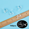 100Pcs Transparent Acrylic Pendants TACR-AR0001-11-2
