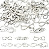 30Pcs 6 Styles 201 Stainless Steel & Alloy Connector Charms STAS-YW0003-10-1