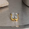 304 Stainless Steel Cuff Open Rings for Women FM5504-3