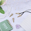 4Pcs Brass Cord Ends KK-CA0003-73B-4