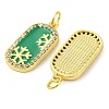 Christmas Series Brass Micro Pave Cubic Zirconia Pendants KK-S401-03G-C-3