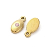 Real 14K Gold Plated 304 Stainless Steel Charms STAS-R005-09G-04-2