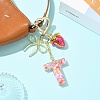 Alloy & Resin Pendant Decorations HJEW-YW00401-06-6