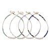 Natural Gemstone & Natural Pearl & Glass Seed Beaded Necklaces for Women NJEW-JN05094-1