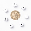 Letter Acrylic European Large Hole Beads OPDL-R050-10mm-I-4