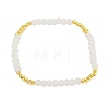 Rack Plating Brass with Crystal Round Beaded Bracelets for Women BJEW-B106-20G-02-1