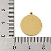 316 Surgical Stainless Steel Enamel Pendants STAS-M073-18A-03G-3