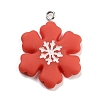 Christmas Theme Opaque Resin Pendants RESI-F054-A11-1