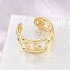 304 Stainless Steel Cuff Open Rings SA-H001-12G-3
