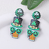 Creative Saint Patrick Style Acrylic Stud Earrings FS-WGAE93E-01-1