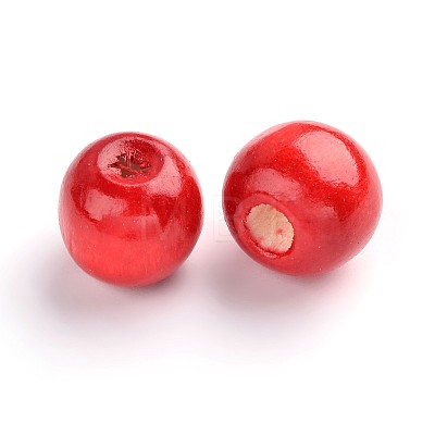 Natural Maple Wood Beads X-TB12mmY-1-1