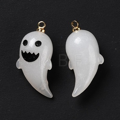 Halloween Opaque Resin Pendants RESI-B010-04D-1