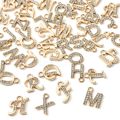52Pcs 52 Styles Alloy Rhinestone Charms FIND-TA0010-78-1