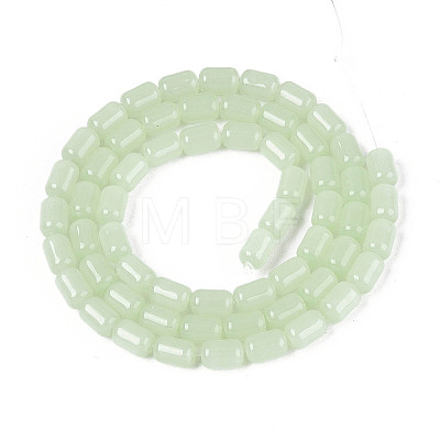 Imitation Jade Glass Beads Strands GLAA-T028-14J-03-1