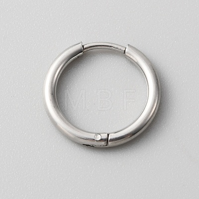 Stainless Steel Huggie Hoop Earrings with 316 Stainless Steeland Pins for Women EJEW-TAC0018-08C-1