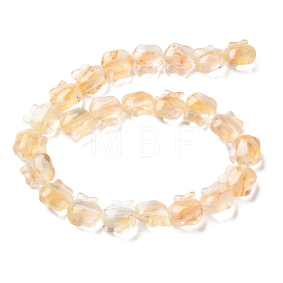 Inner Flower Handmade Lampwork Beads Strands LA-CBA3F7A-01B-1
