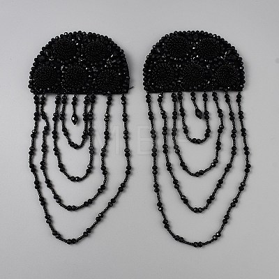 Felt & Glass Brooches JEWB-WH0028-36B-1