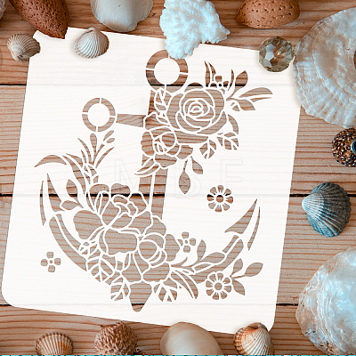 PET Hollow Out Drawing Painting Stencils DIY-WH0391-0176-1