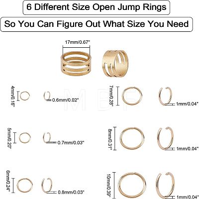 Unicraftale 304 Stainless Steel Jump Rings STAS-UN0017-23-1