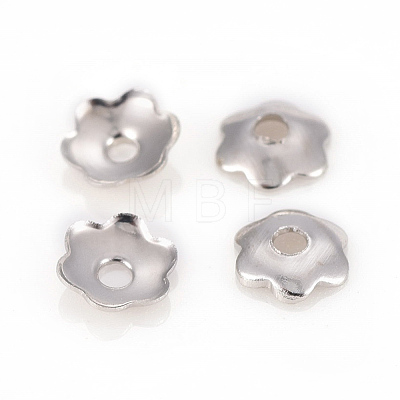 6-Petal Iron Bead Caps IFIN-F152-02P-1