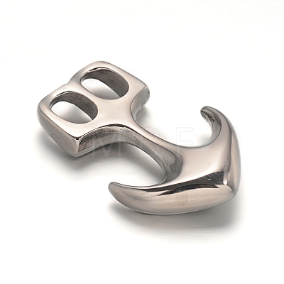 Smooth Surface 304 Stainless Steel Hook Clasps STAS-I037-49-1