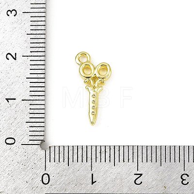Brass Micro Pave Clear Cubic Zirconia Pendants KK-L238-19G-1
