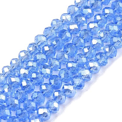 Electroplate Glass Beads Strands EGLA-A044-T3mm-A14-1