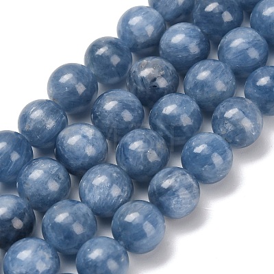Natural Kyanite Beads Strands G-C259-B01-10mm-01-1