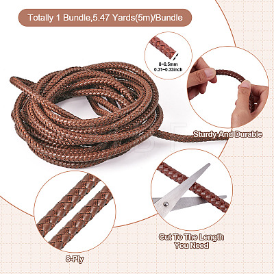 5M 8-Ply Imitation Leather Braided Cord OCOR-TA0003-57C-1