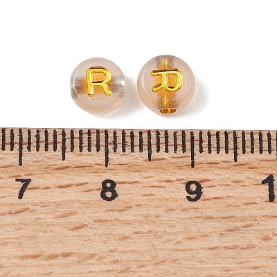 Luminous Transparent Acrylic Beads OACR-P037-01B-R-1