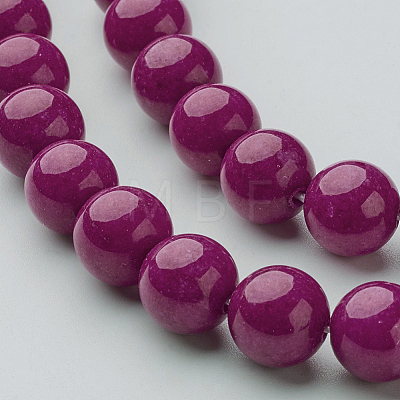 Natural Mashan Jade Round Beads Strands X-G-D263-10mm-XS12-1