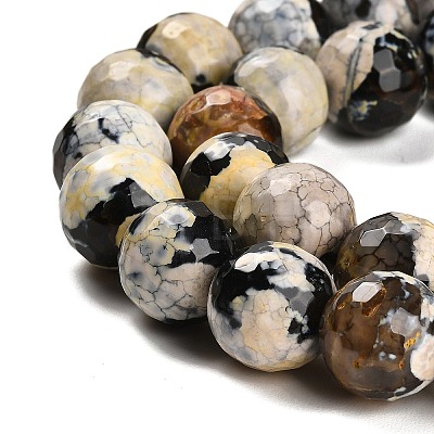 Natural Fire Crackle Agate Beads Strands G-L595-A02-01B-1