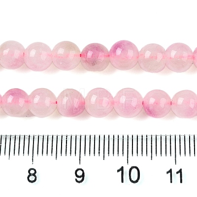 Dyed Natural White Jade Beads Strands G-T138-6mm-210-20-1