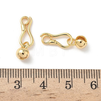 Brass Hook and S-Hook Clasps KK-Z136-41A-G-1