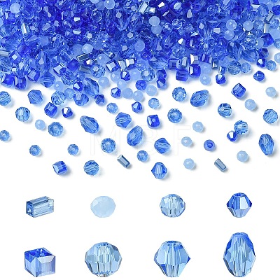 8 Strands 8 Styles Glass Bead Strands GLAA-YW0004-44C-1